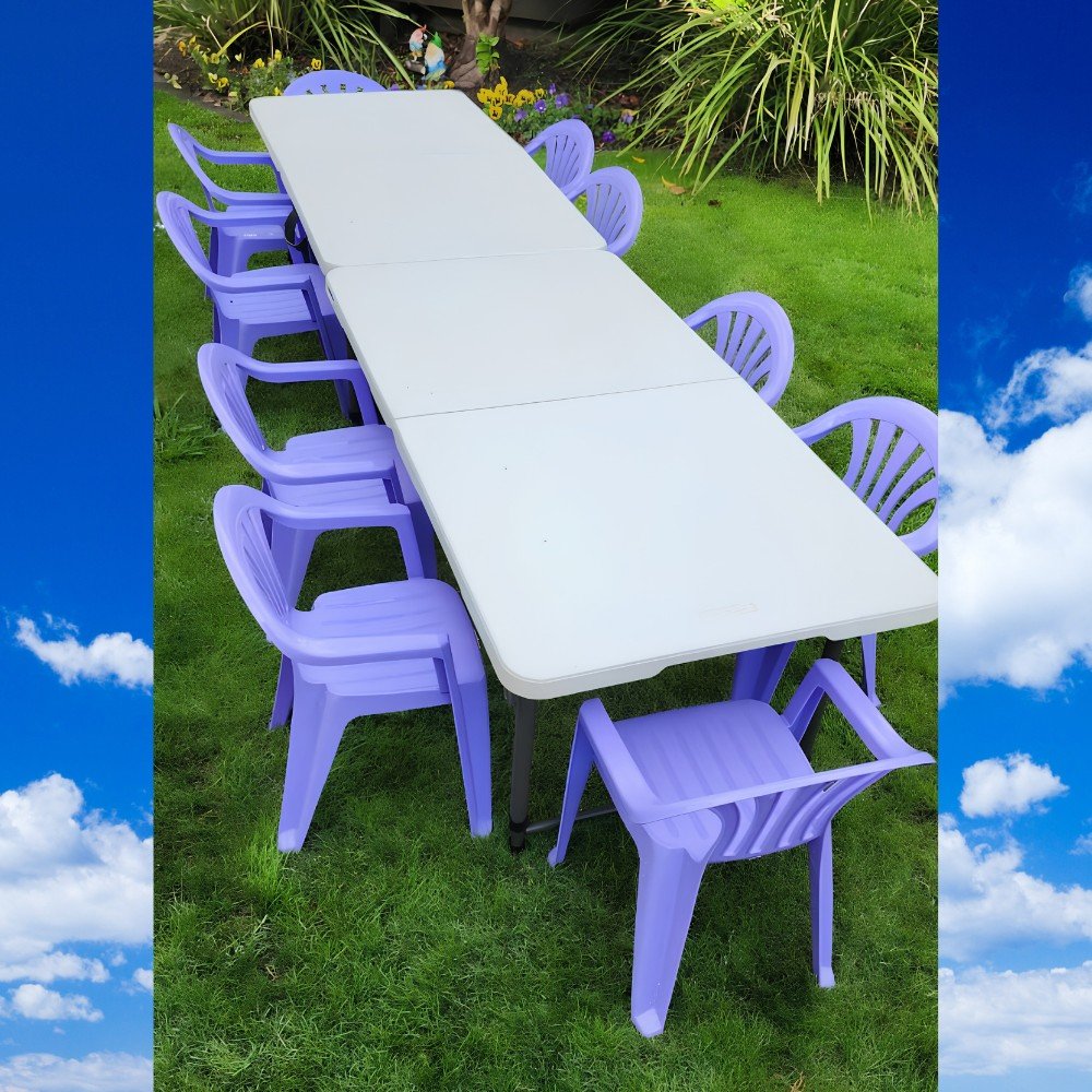 Purple Combo Tables and Kids Chairs