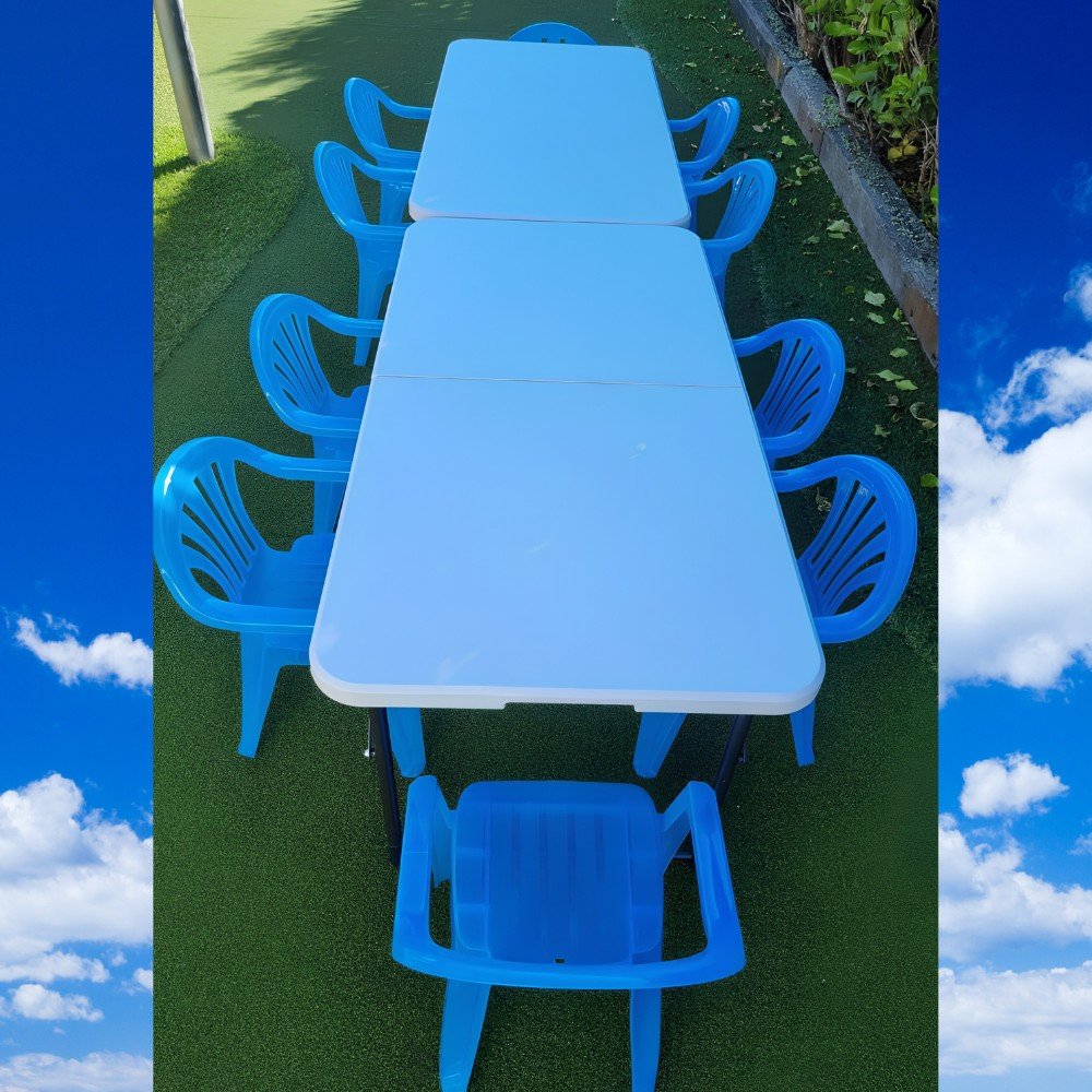Light Blue Combo Tables and Kids Chairs