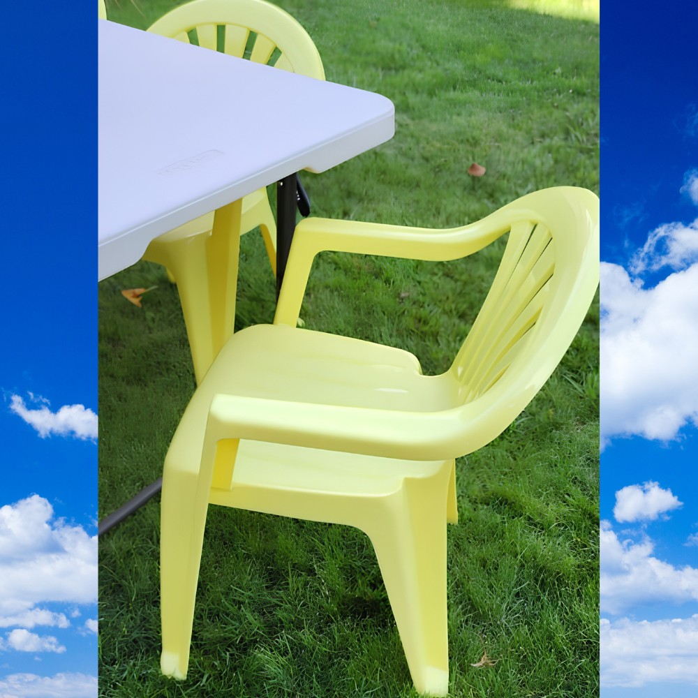 Yellow Combo Tables and Kids Chairs image 2